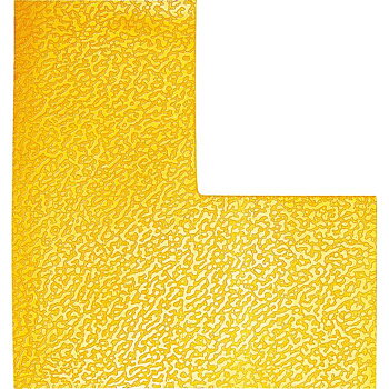 Golvmarkering L-form gul 10/fp