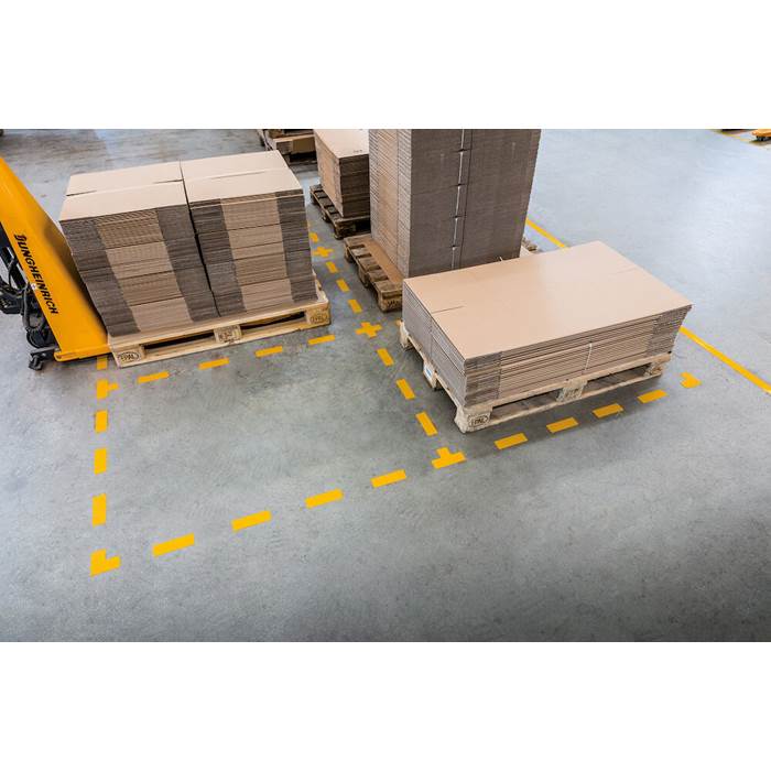 Golvmarkering  Streck gul 10/f - 2