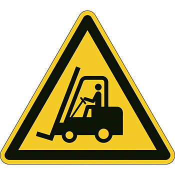 Dekal "Varning för truckar" Sh