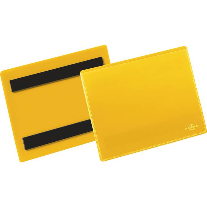 Plastficka A6L magnet gul 50/f