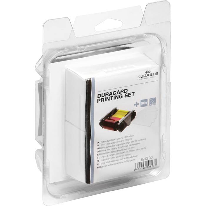 Set DURACARD färgband+100kort