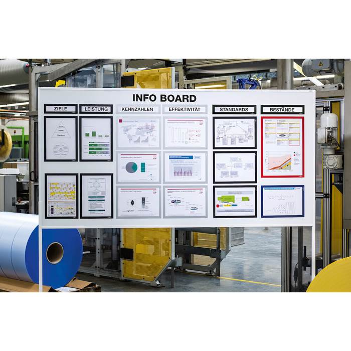 Duraframe A4 rubrik silver 5/f - 2