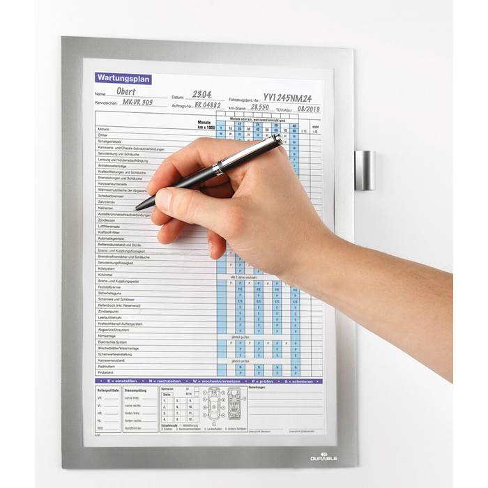 Duraframe A4 note magnet svart - 4