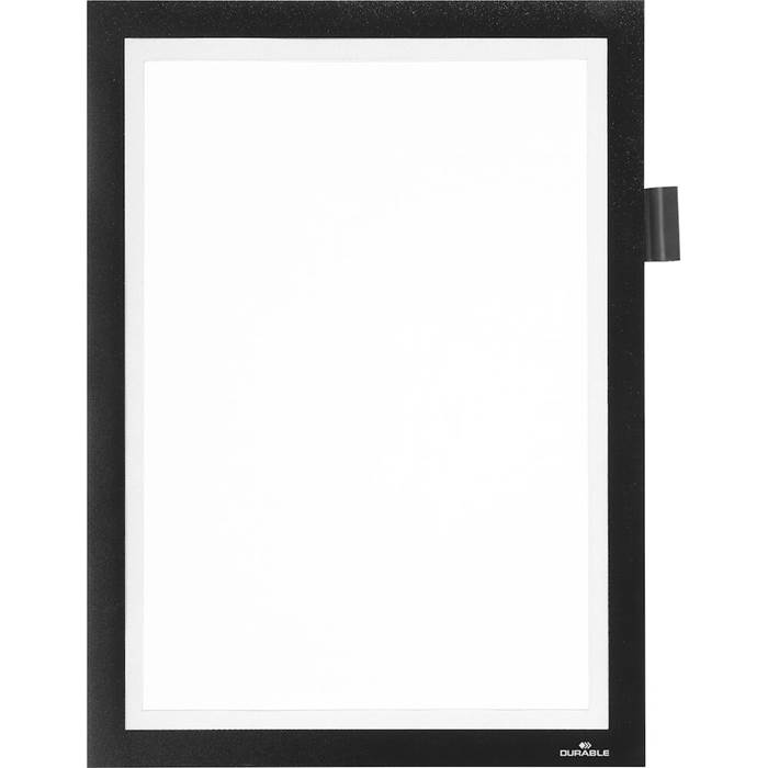 Duraframe A4 note magnet svart