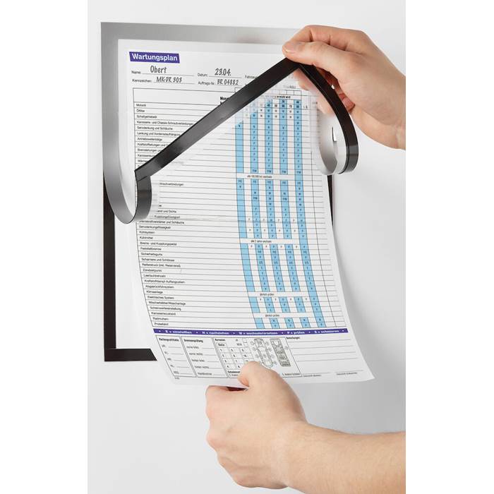 Duraframe A4 note magnet silv - 2