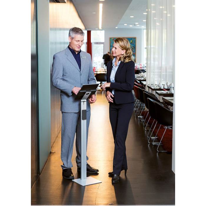 Tablet Holder Floor silver - 12