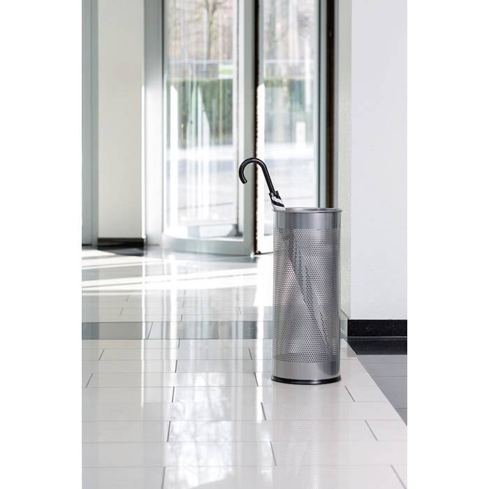 Paraplyställ Runt 28,5L Silver - 4
