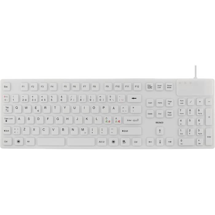 Tangentbord IP68 silikon vit - 2