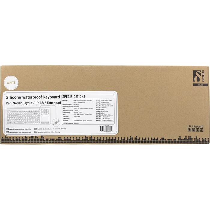 Tangentbord IP68 touchpad vit - 4