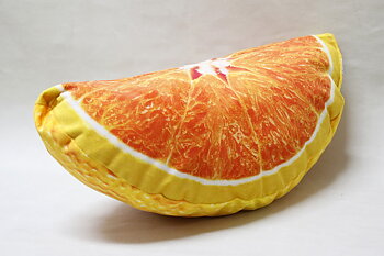 Orange Slice Pillow 38x18 cm