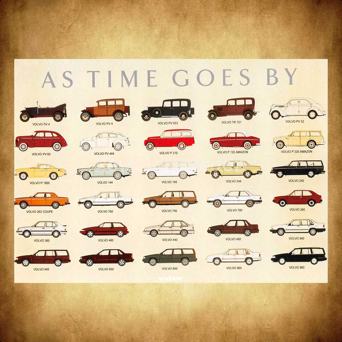 Volvo - AS TIME GOES BY Volvo - Vykort A5 - 2