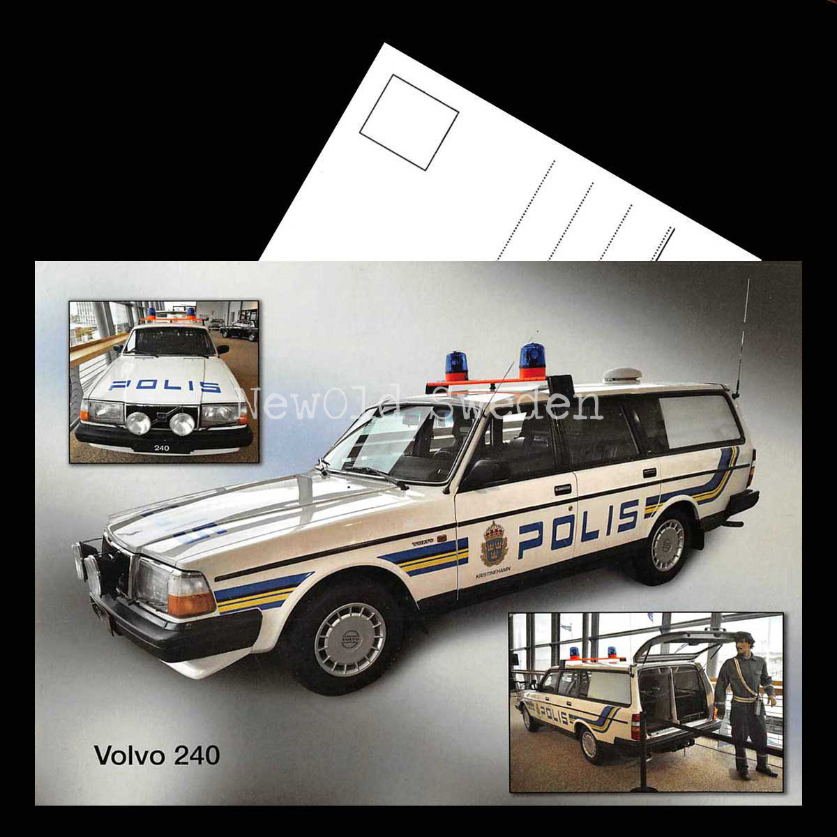 Volvo 240 POLIS - Vykort A5 - 3