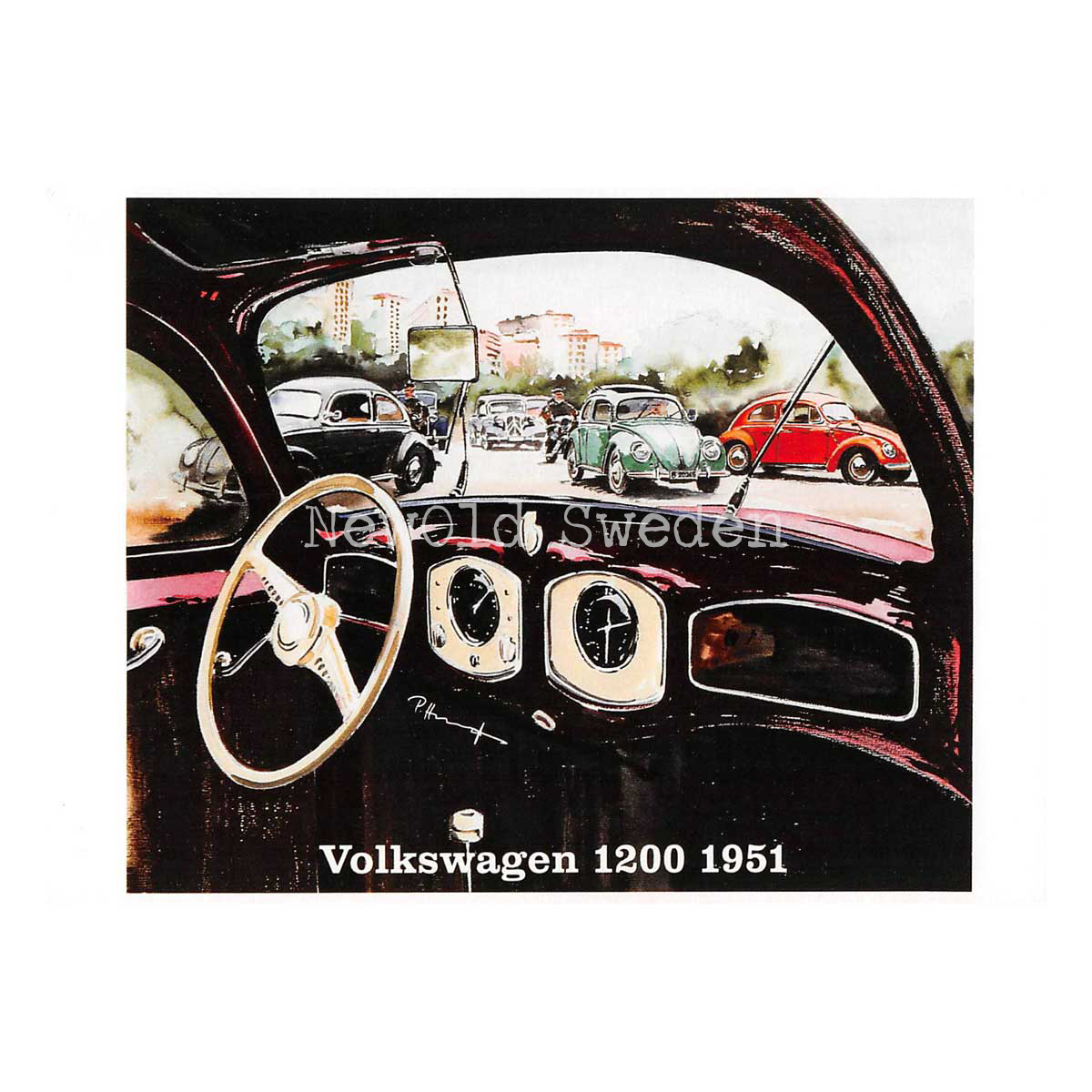 Volkswagen 1200 - 1951 - Vykort A5 - 4