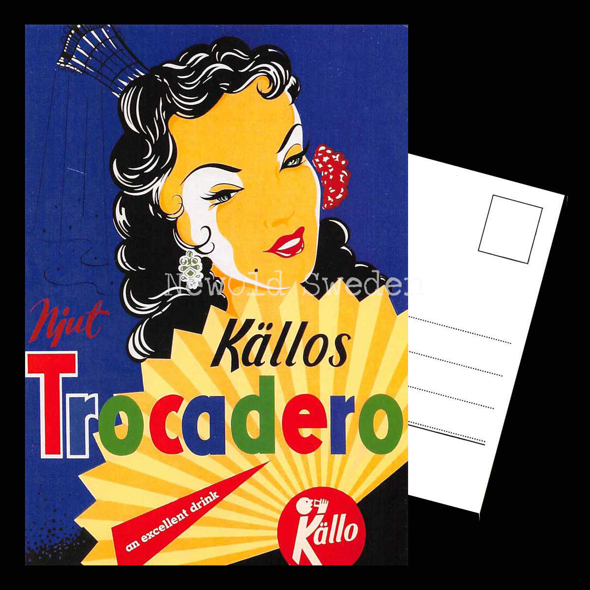 Trocadero Läsk Källo - Vykort A5 - 3