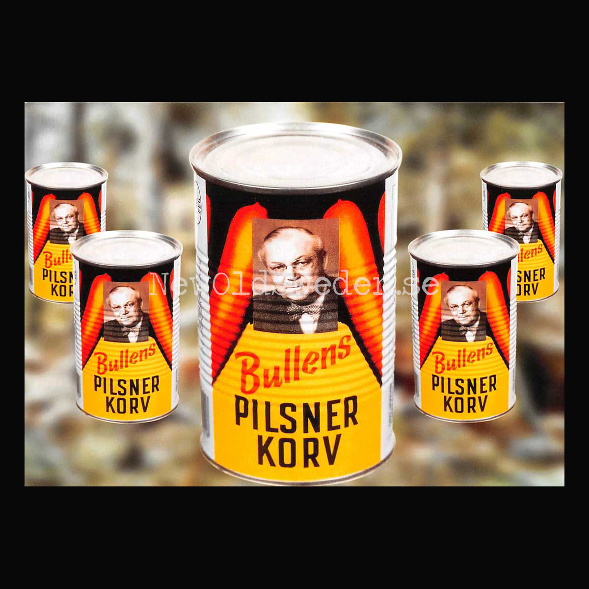 Bullens PILSNER KORV - Vykort A5