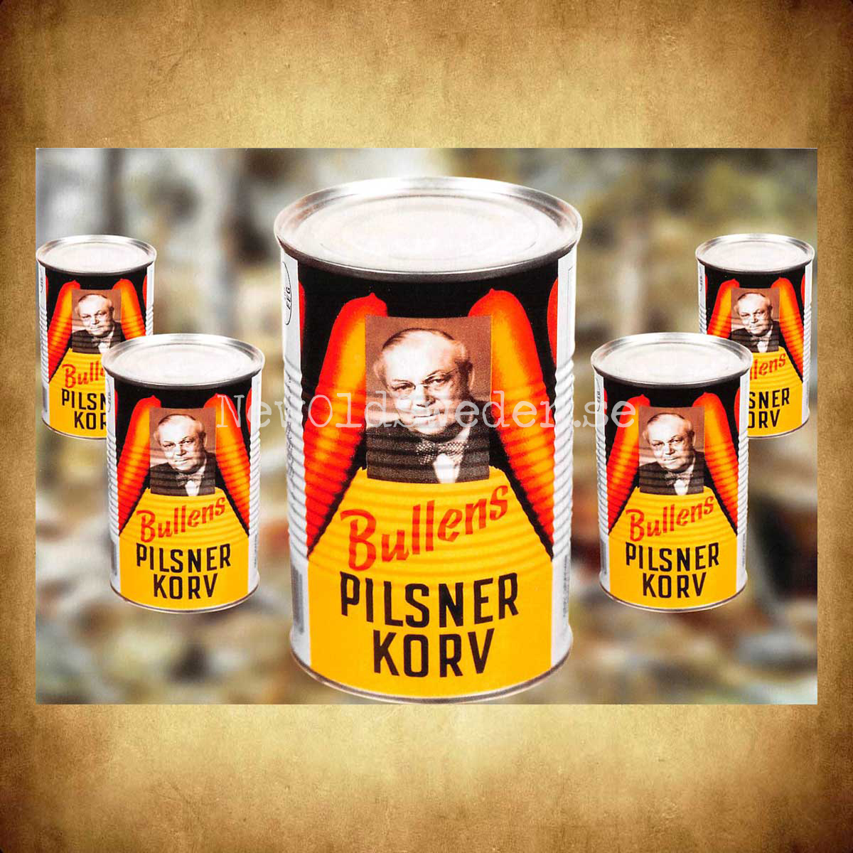 Bullens PILSNER KORV - Vykort A5 - 2