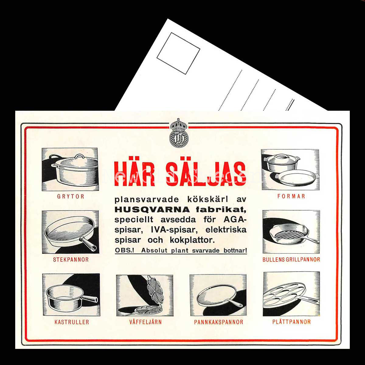 HUSQVARNA Kökskärl - Vykort A5 - 3