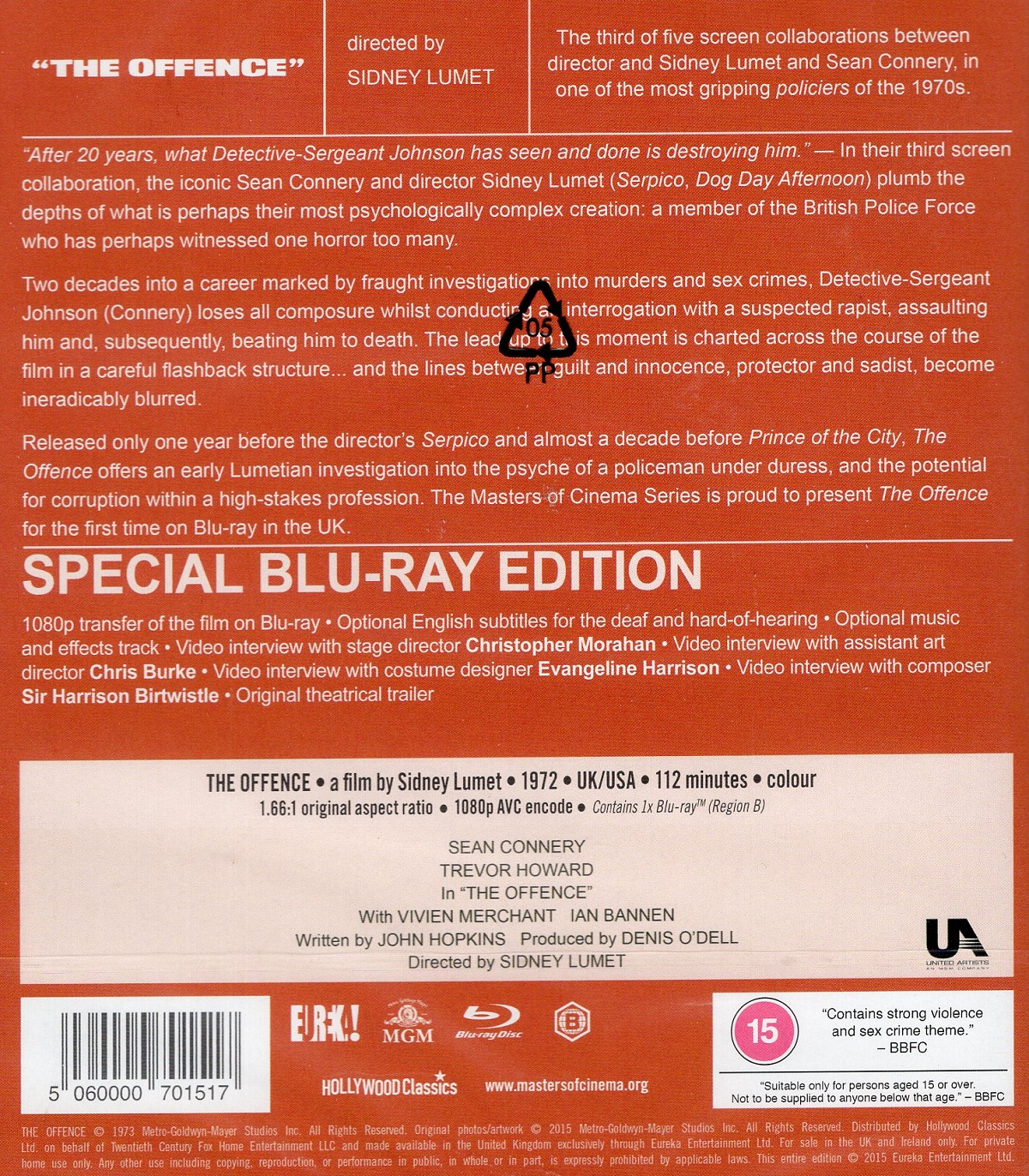 The Offence (ej svensk text) (Blu-ray) - 2