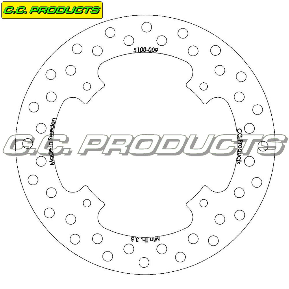 Bromsskiva Bak - Honda CR 250 87-96