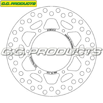 Brake Disc Rear - Kawasaki KX 250 89-91