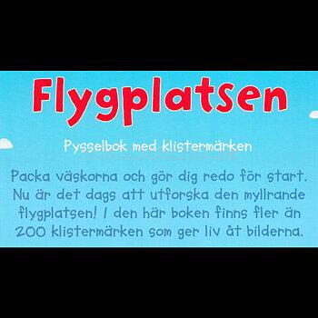 Flygplatsen Pysselbok med klistermärken - L80