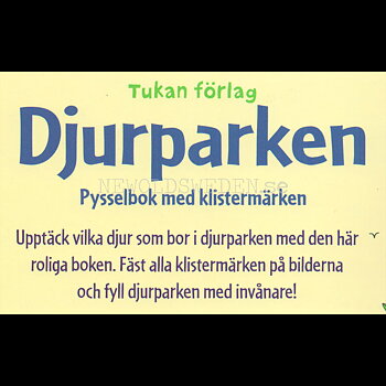 Djurparken - Pysselbok med klistermärken - L90
