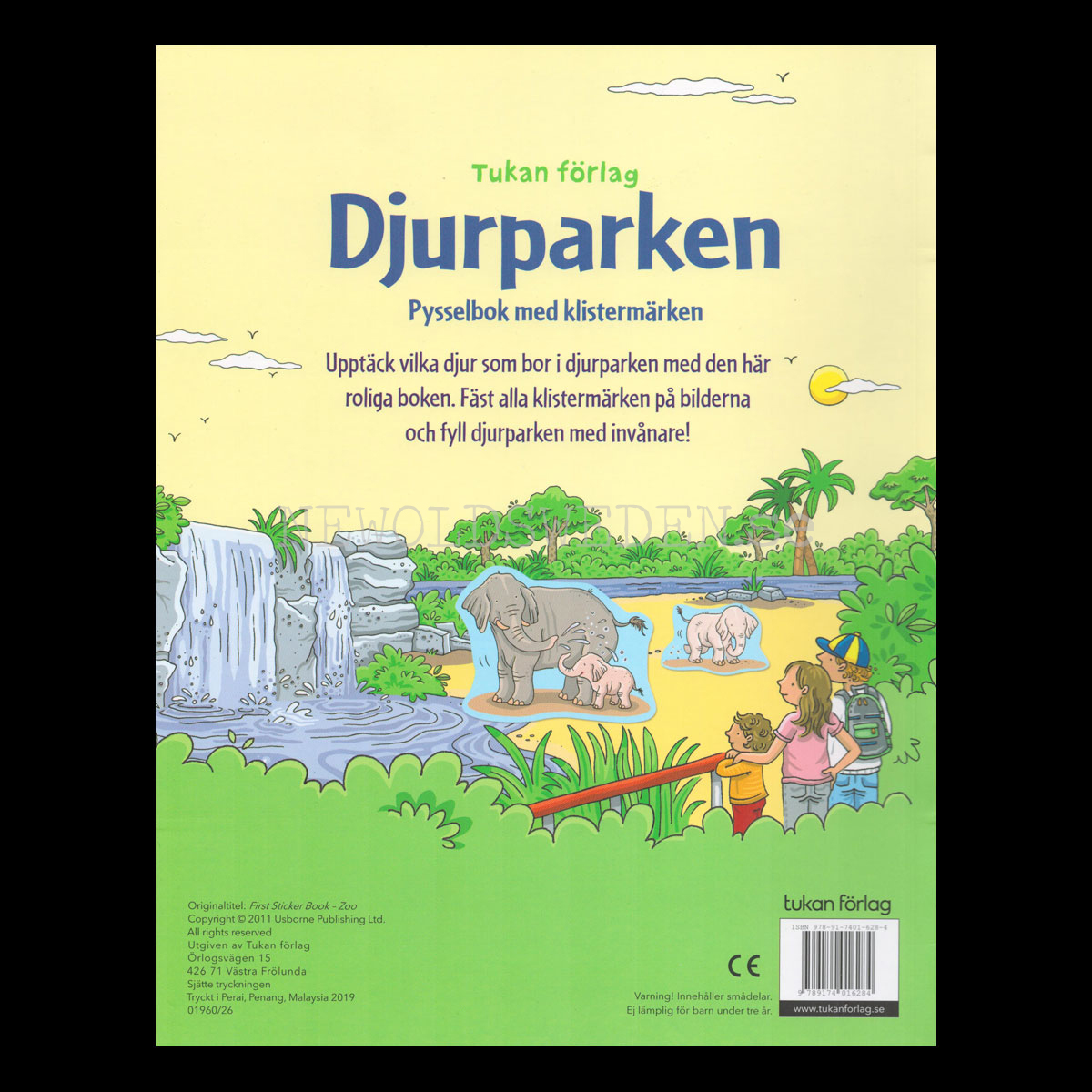 Djurparken - Pysselbok med klistermärken - L90 - 3