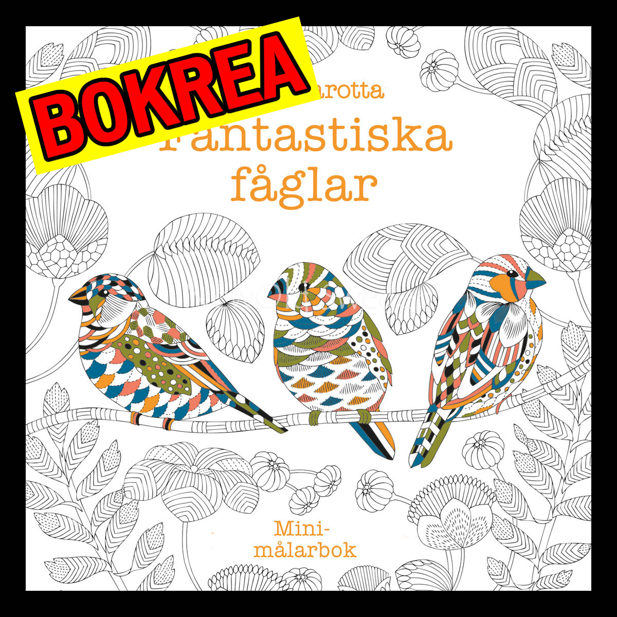 Fantastiska fåglar Minimålarbok - H03