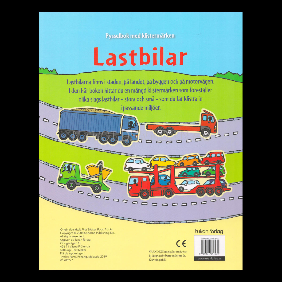 Lastbilar - Pysselbok med klistermärken - L90 - 3