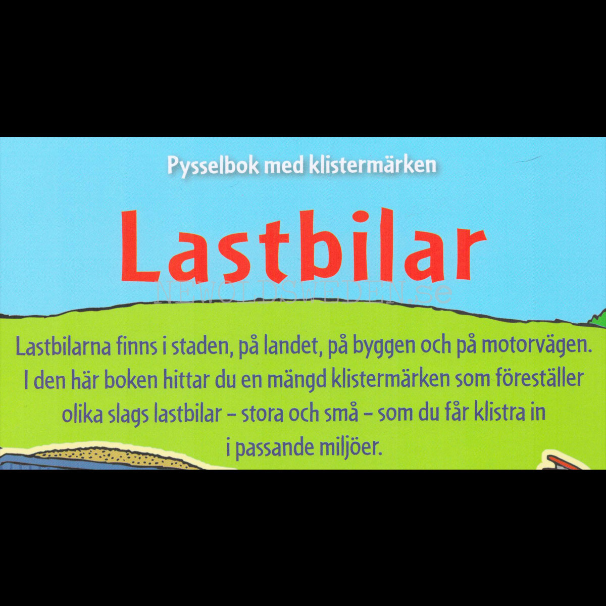 Lastbilar - Pysselbok med klistermärken - L90 - 2