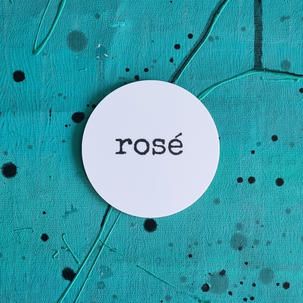 glasunderlägg ROSÉ 9 cm