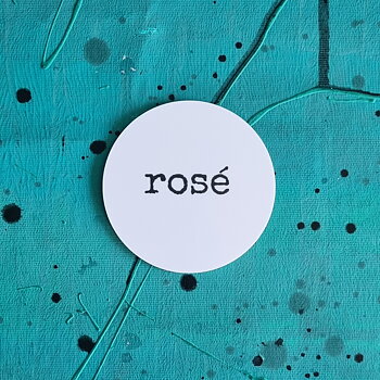 glasunderlägg ROSÉ 9 cm