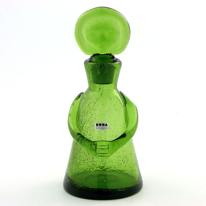 Erik Höglund (People 1957) Green Sculptural Decanter 20 cm
