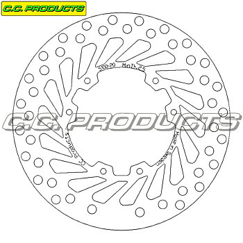 Bromsskiva Fram Honda CR 250 95-07