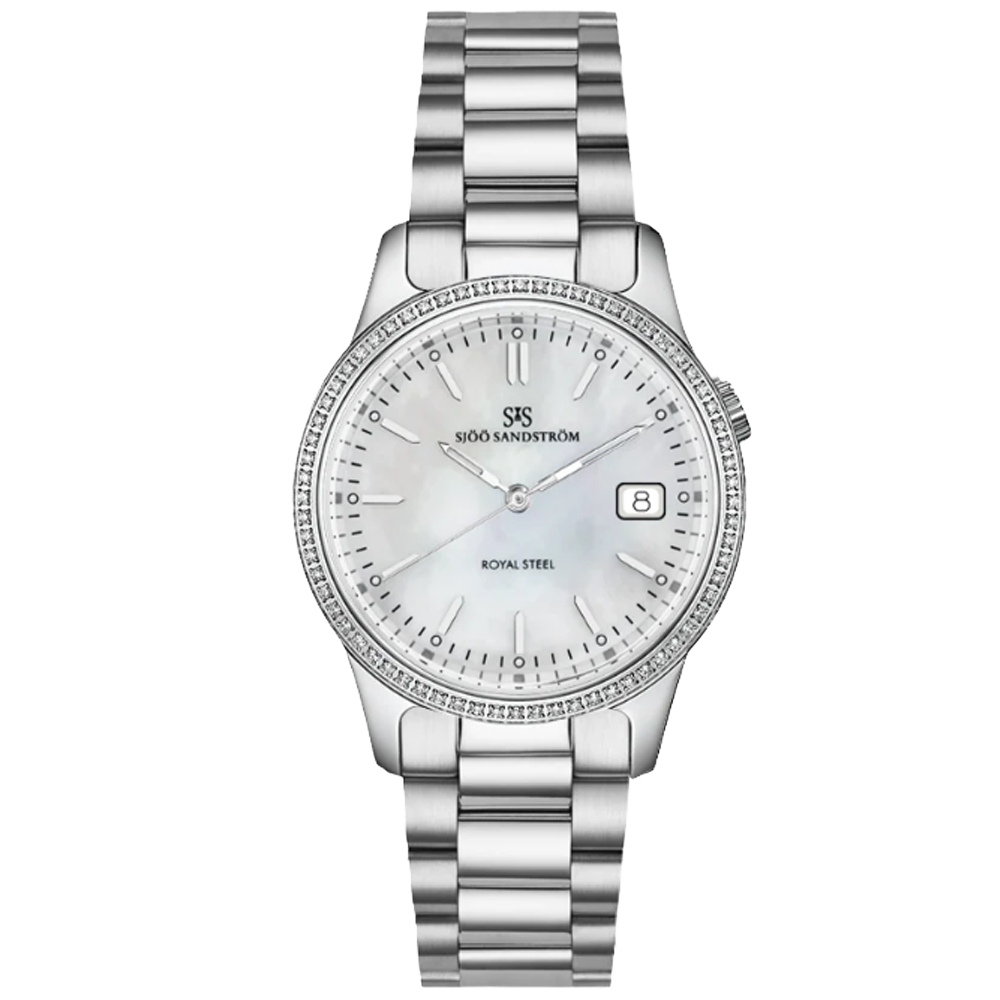 007938 Sjöö Sandström Royal Steel Classic 32 pärelemor diamantkrans