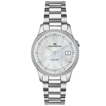 007938 Sjöö Sandström Royal Steel Classic 32 pärelemor diamantkrans