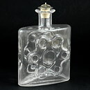 Erkkitapio Siiroinen (Paukkurauta 1970) Clear Vase with Revolver Cylinder Relief 17 cm