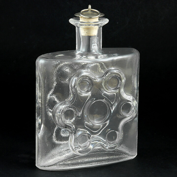 エルッキタピオ・シーライネン  Paukkurautaシリーズ   ボトルの花瓶  17cm  1970年