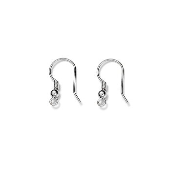 Örkrok i sterling silver med kula och öppningsbar ögla