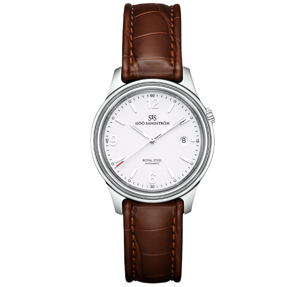 008591 Sjöö Sandström Royal Steel Classic 41 vit alligator