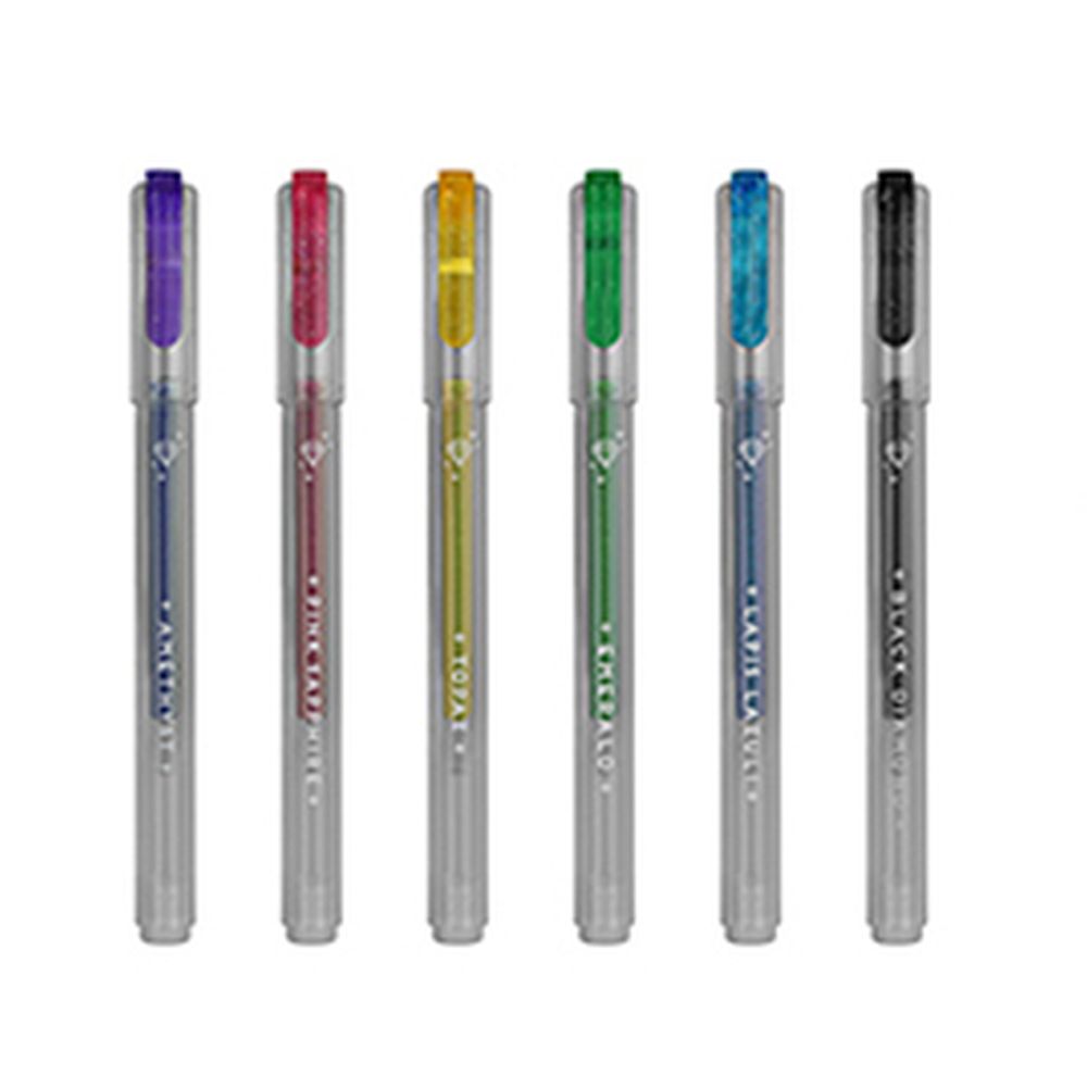 Shine like a diamond, Glitter gel pen, set med 6 st. - 3