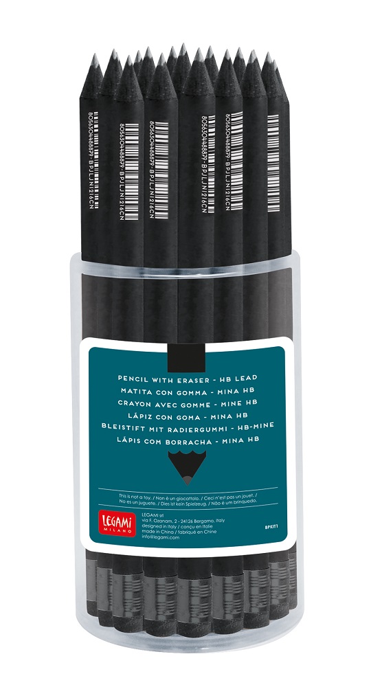 Black pencil, sort blyant med viskelæder - 2