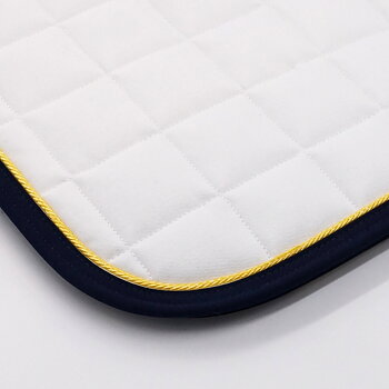 Dressyrschabrak Vit DB, gul/marin
