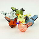 Oiva Toikka (2020) Six Stylistic Sieppo Glass Birds (2)