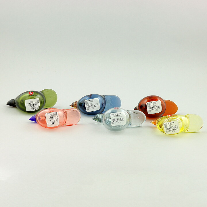 Oiva Toikka (2020) Six Stylistic Sieppo Glass Birds (2)