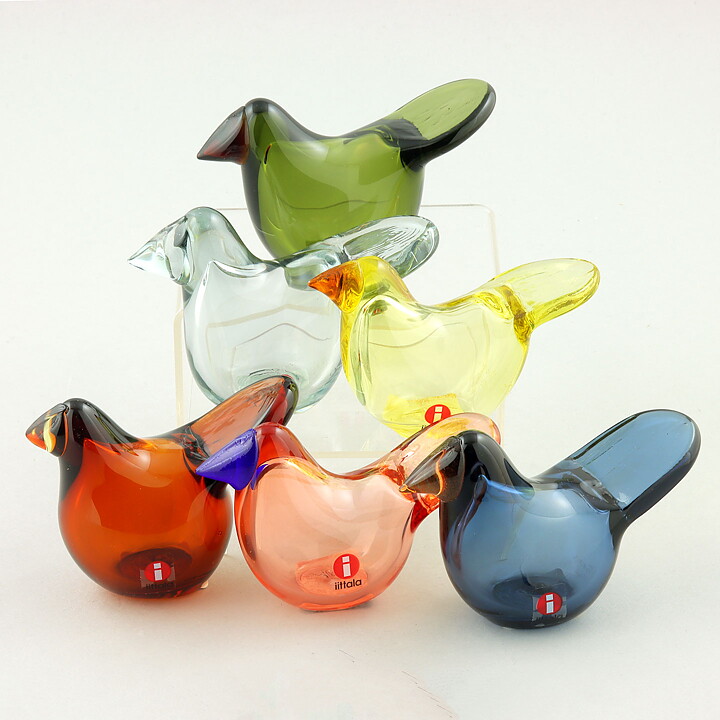 Oiva Toikka (2020) Six Stylistic Sieppo Glass Birds (2)