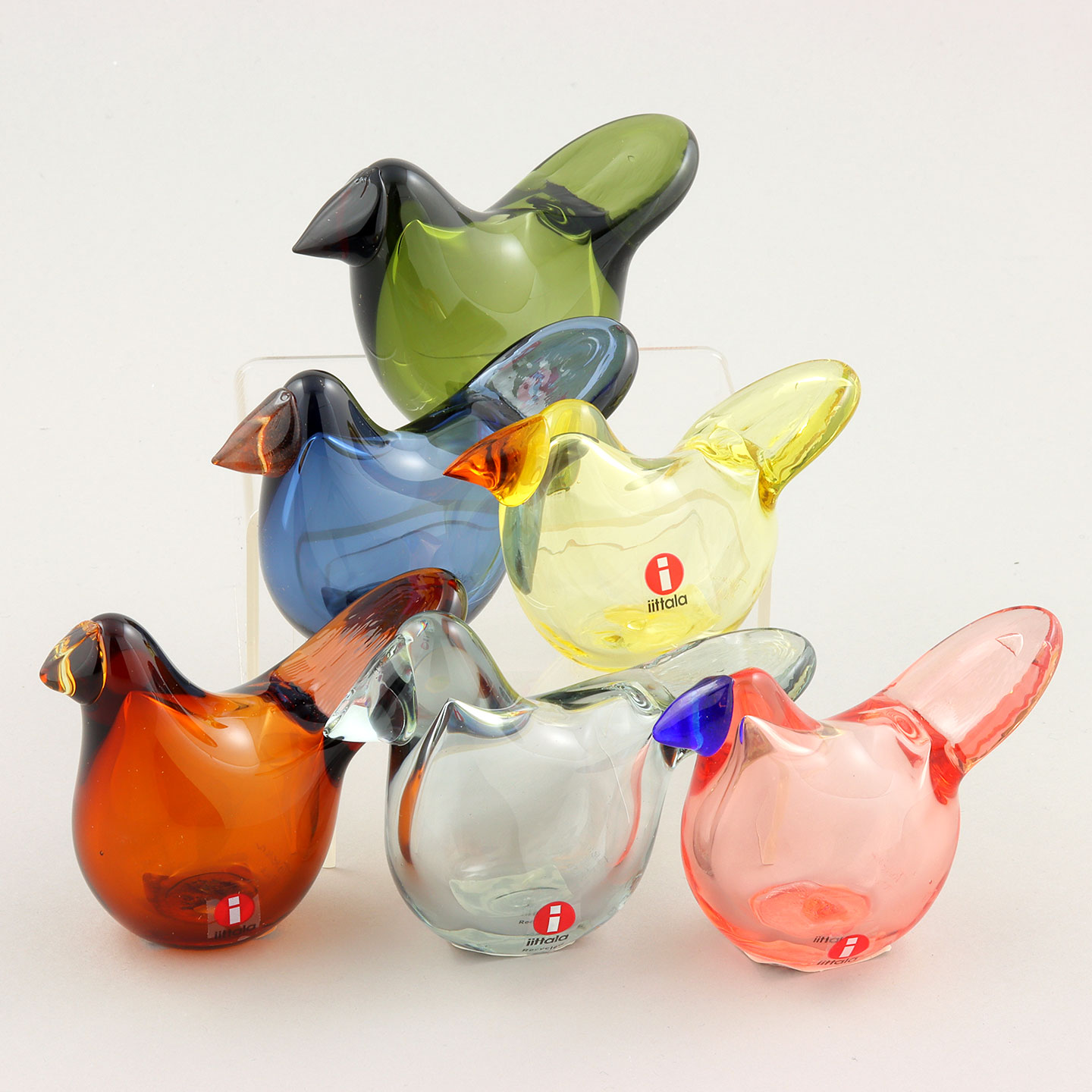 Oiva Toikka (2020) Six Stylistic Sieppo Glass Birds (2)