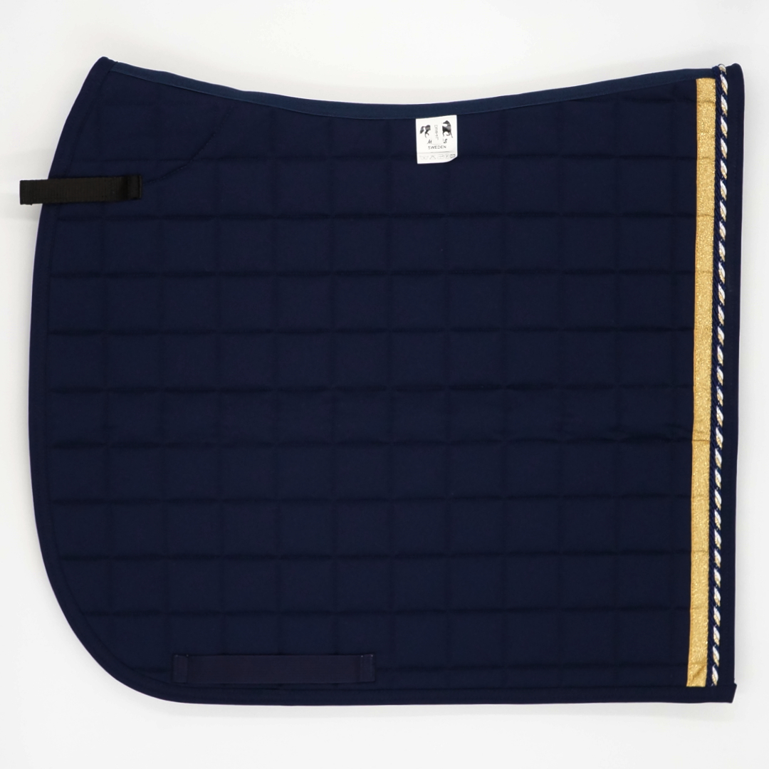 Dressyrschabrak Marin D6, marin/guld