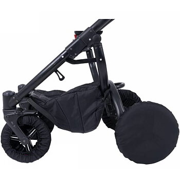 Hjulskydd för barnvagn, 4-pack, svart