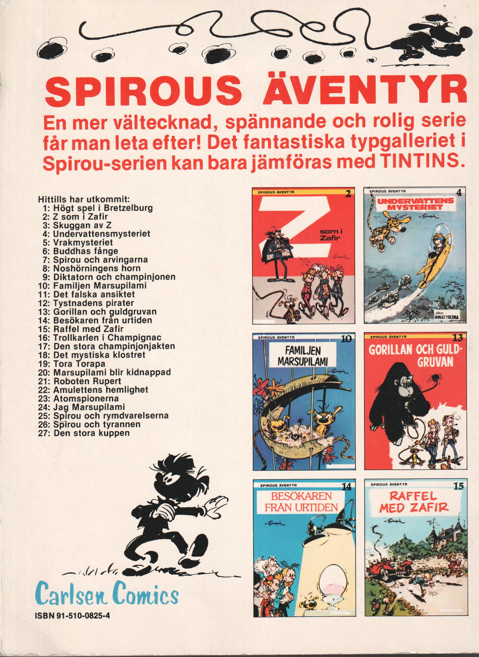 Spirous äventyr 10 Familjen Marsupilami, begagnad - 2